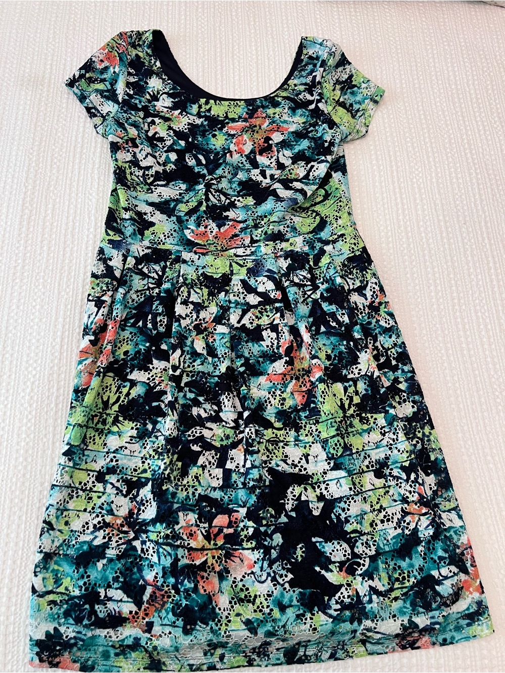 Women’s Floral Multicolor Fit & Flare Dress Ronni Nicole